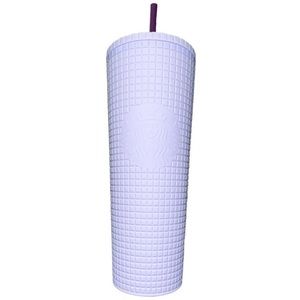 Nwot Starbucks 2021 grid tumbler matte lilac 24 oz cold cup